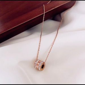 Diamond Shape Stainless Steel Necklace No Allergy